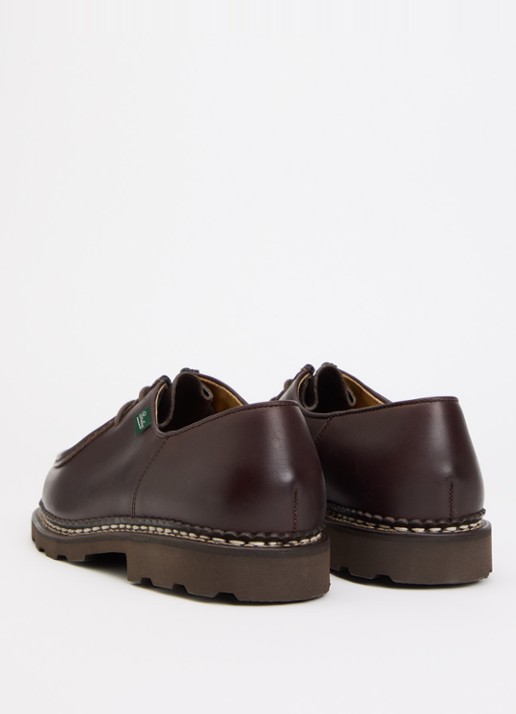 Paraboot Michael veterschoen van leer - achterkant 5 donkerbruin
