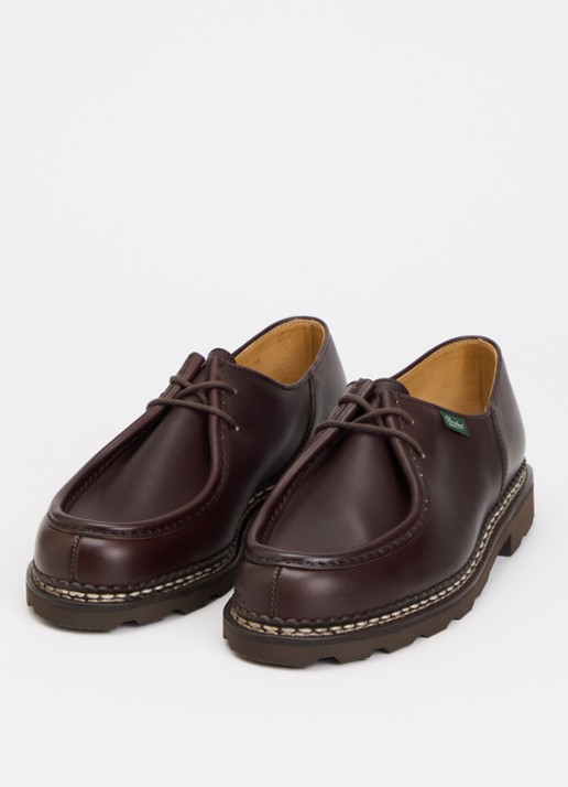 Paraboot Michael veterschoen van leer - detail donkerbruin