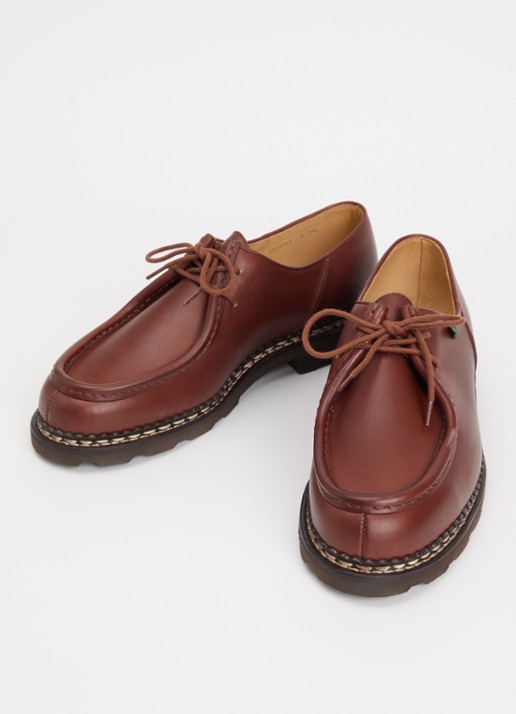 Paraboot Michael veterschoen van leer - detail roodbruin