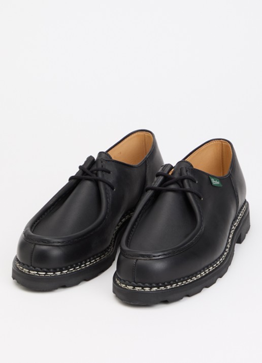 Paraboot Michael veterschoen van leer - detail zwart