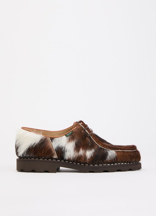 Paraboot Micheal veterschoen van leer met ponyhair