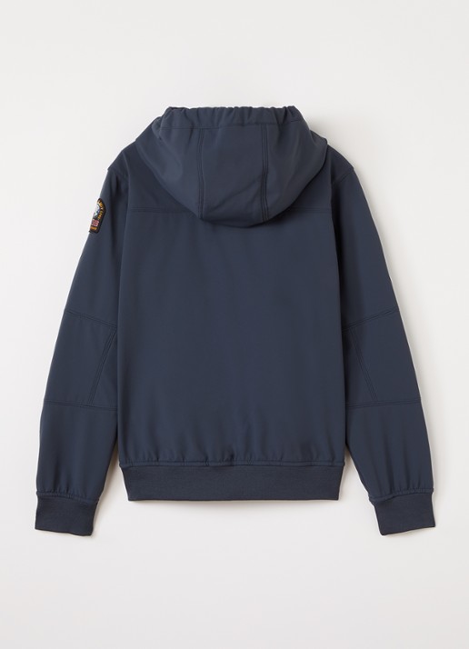 Parajumpers Abner softshell jack met waterafstotende coating - achterkant donkerblauw