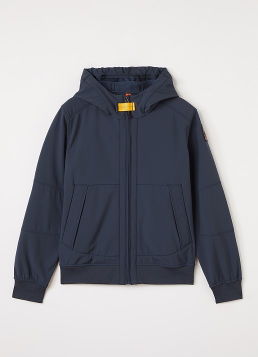 Parajumpers Abner softshell jack met waterafstotende coating - voorkant 2 donkerblauw