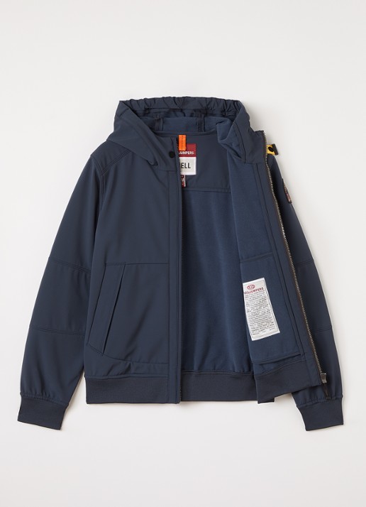 Parajumpers Abner softshell jack met waterafstotende coating - voorkant 3 donkerblauw