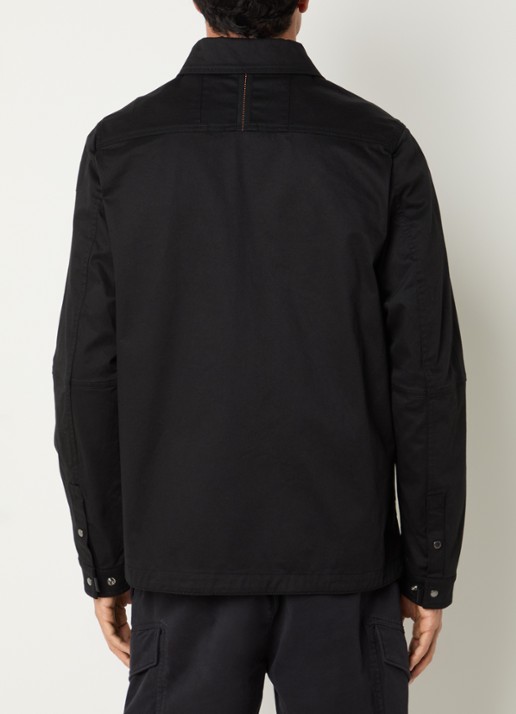 Parajumpers Arabba jack met logo en steekzakken - achterkant 3 zwart