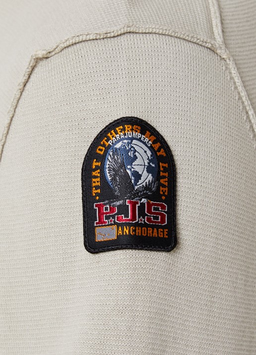 Parajumpers Braw fijngebreide pullover met logo - detail 4 beige