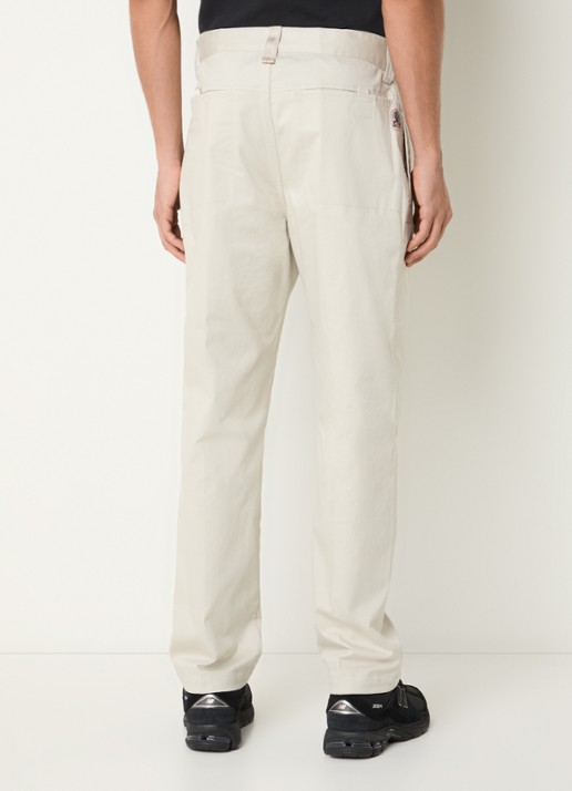 Parajumpers Bromo straight fit cargobroek met steekzakken - achterkant 3 creme