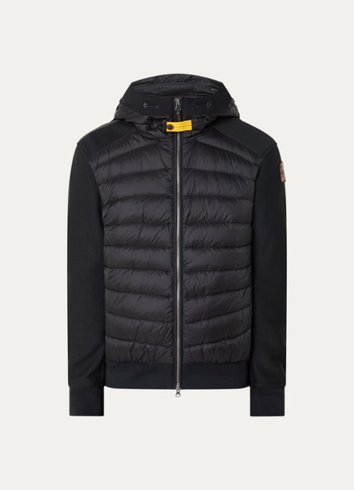 Parajumpers Buck jack met donsvulling en steekzakken - voorkant zwart