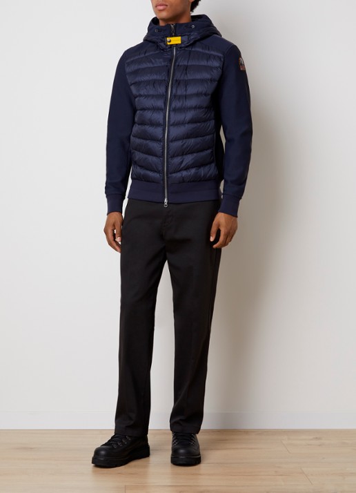 Parajumpers Buck jack met donsvulling en steekzakken - voorkant 6 donkerblauw