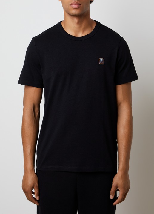 Parajumpers Elio T-shirt met logoborduring - detail 4 zwart