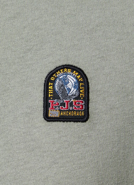 Parajumpers Elio T-shirt met logoborduring - detail 5 grijs