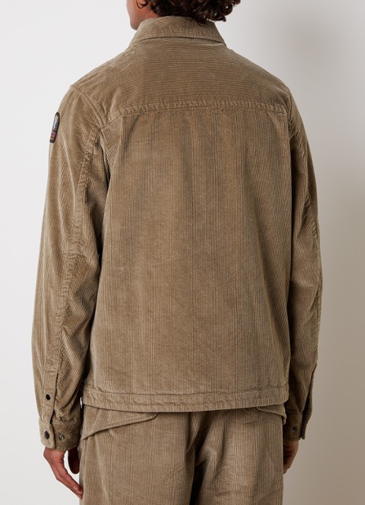 Parajumpers Galross overshirt van corduroy - achterkant 3 zand