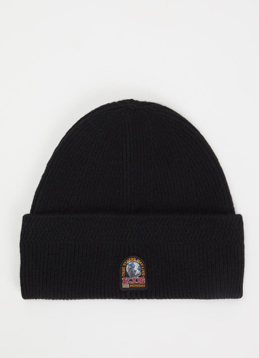 Parajumpers Garmo ribgebreide muts met logo
