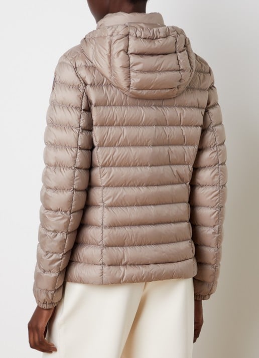 Parajumpers Genie puffer jack met donsvulling en ritszakken - achterkant 6 donkerbeige