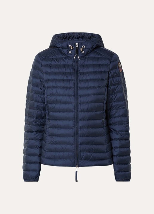 Parajumpers Genie puffer jack met donsvulling - voorkant donkerblauw