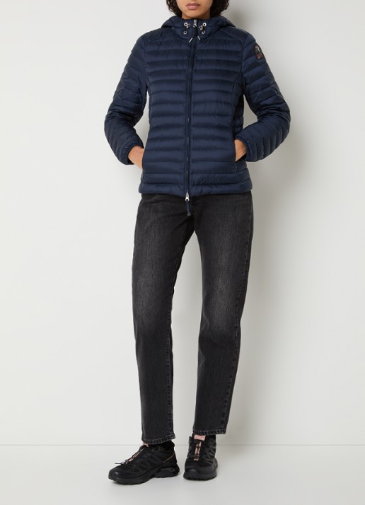 Parajumpers Genie puffer jack met donsvulling - voorkant 2 donkerblauw