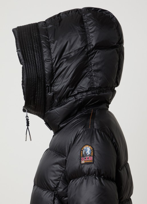 Parajumpers Gewatteerde puffer jas met donsvulling - detail 2 zwart