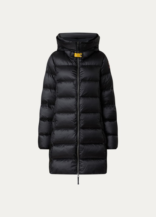 Parajumpers Gewatteerde puffer jas met donsvulling - voorkant 5 zwart
