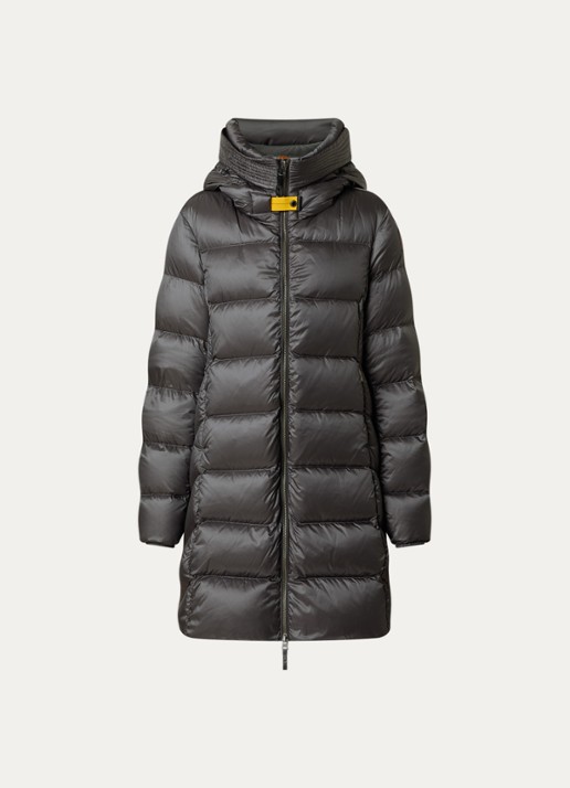 Parajumpers Gewatteerde puffer jas met donsvulling - voorkant grijs