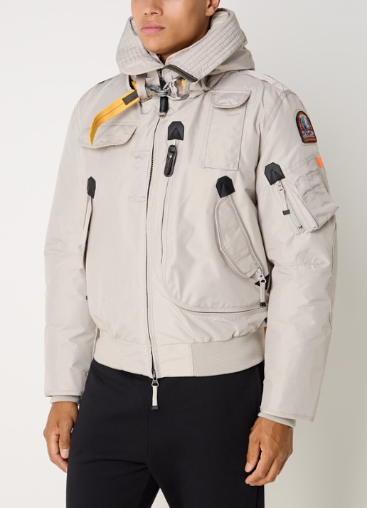 Parajumpers Gobi bomberjack met donsvulling en uitneembare voering - detail 2 beige