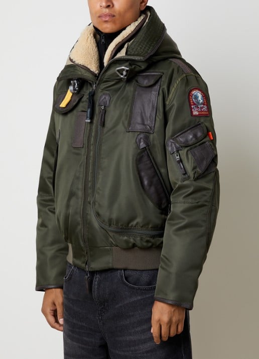 Parajumpers Gobi gewatteerd bomberjack met donsvulling en logo