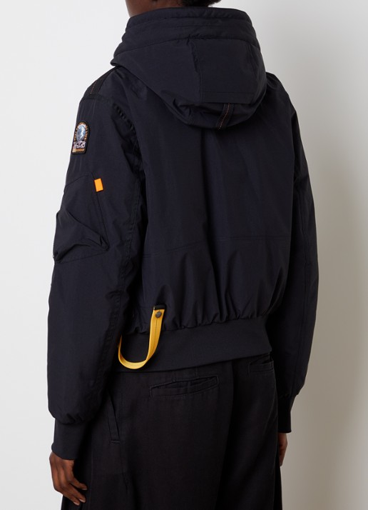 Parajumpers Gobi gewatteerd bomberjack met donsvulling en logo - achterkant 6 zwart