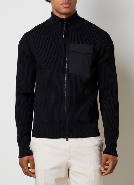Parajumpers Grofgebreid vest met borstzak
