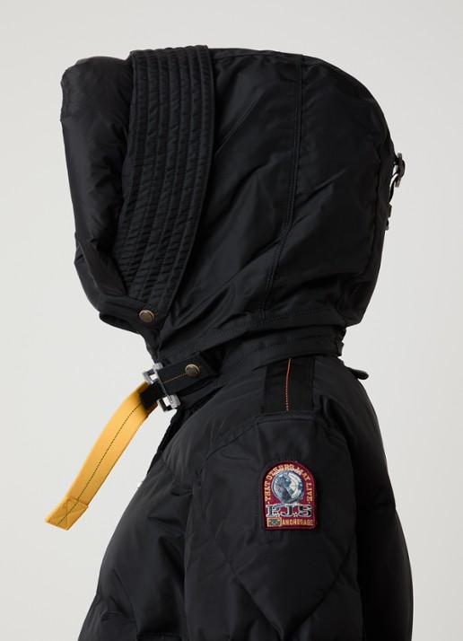 Parajumpers Jas met donsvulling en opgestikte zakken - detail 4 zwart