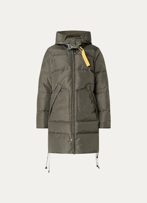 Parajumpers Jas met donsvulling en opgestikte zakken - voorkant olijfgroen
