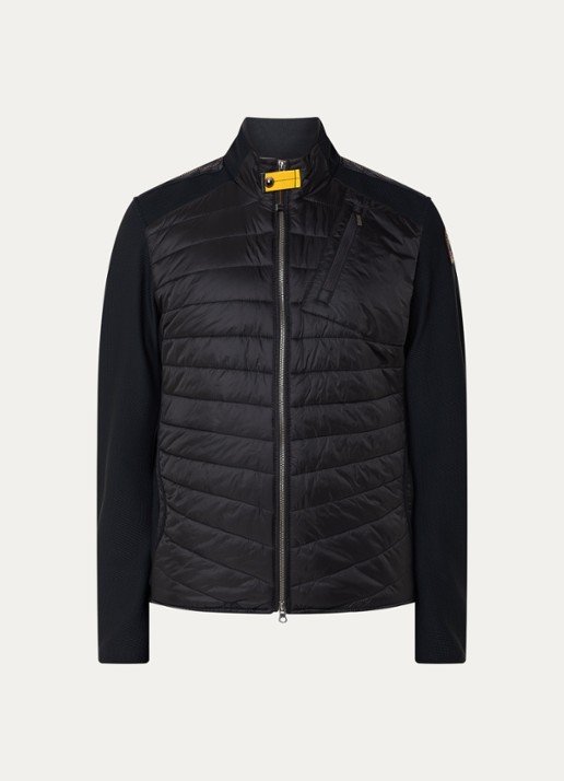 Parajumpers Jayden jack met gewatteerd voorpand en steekzakken - voorkant 2 zwart