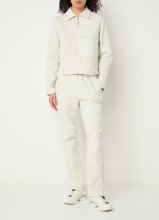 Parajumpers Jelka vest met kraag en logo - voorkant 2 ivoor