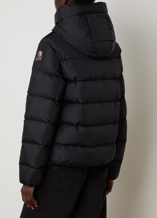 Parajumpers Jinny jas met donsvulling en steekzakken - achterkant 6 zwart