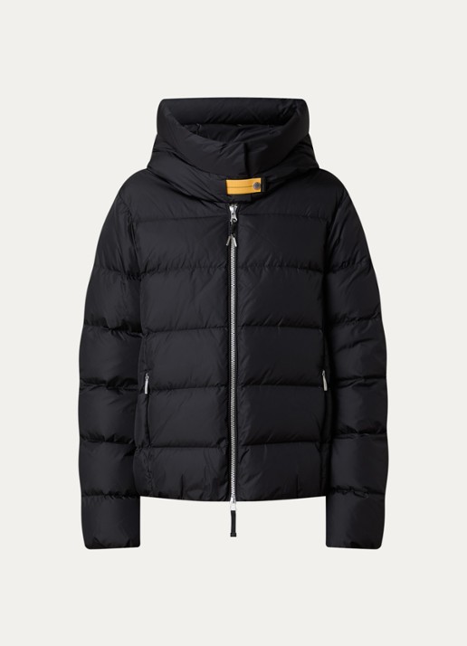 Parajumpers Jinny jas met donsvulling en steekzakken - voorkant zwart