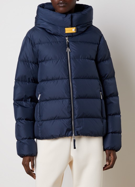 Parajumpers Jinny jas met donsvulling en steekzakken - detail indigo