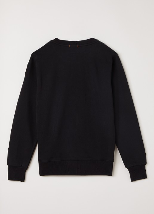 Parajumpers K2 sweater met logo - voorkant 3 zwart
