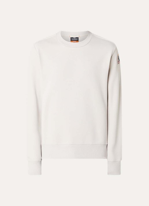 Parajumpers K2 sweater met logo - voorkant beige