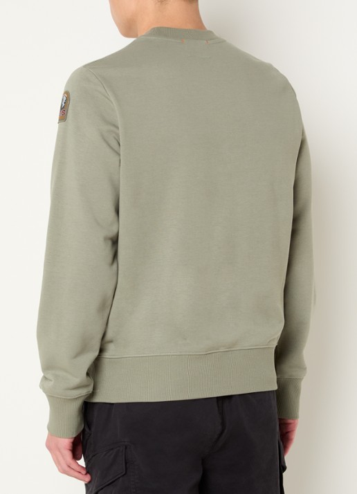 Parajumpers K2 sweater met logo - achterkant 4 lichtgroen