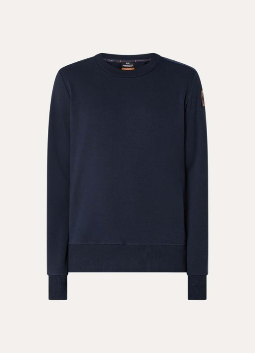 Parajumpers K2 sweater met logo - voorkant 3 donkerblauw