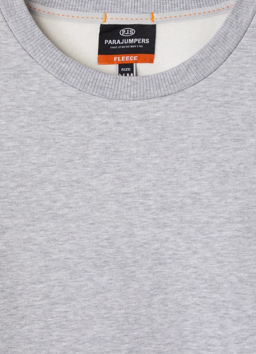 Parajumpers K2 sweater met ronde hals - detail 3 grijsmele