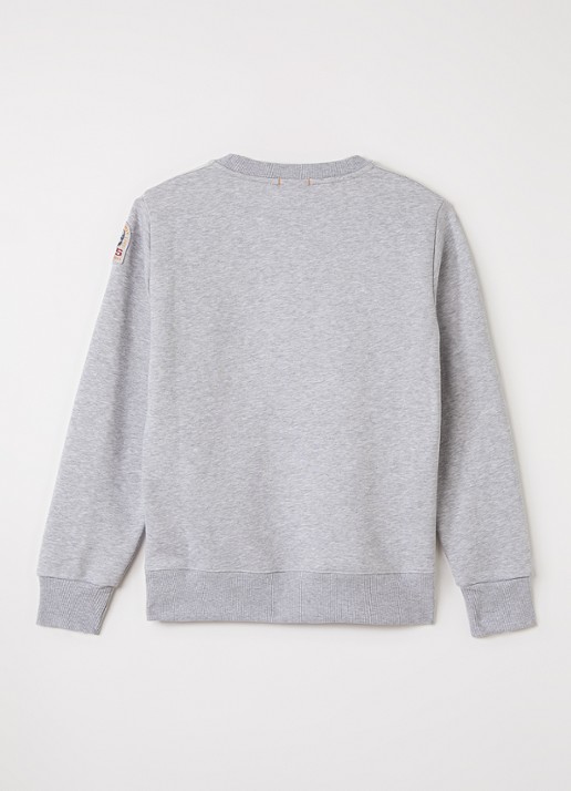 Parajumpers K2 sweater met ronde hals - voorkant 2 grijsmele