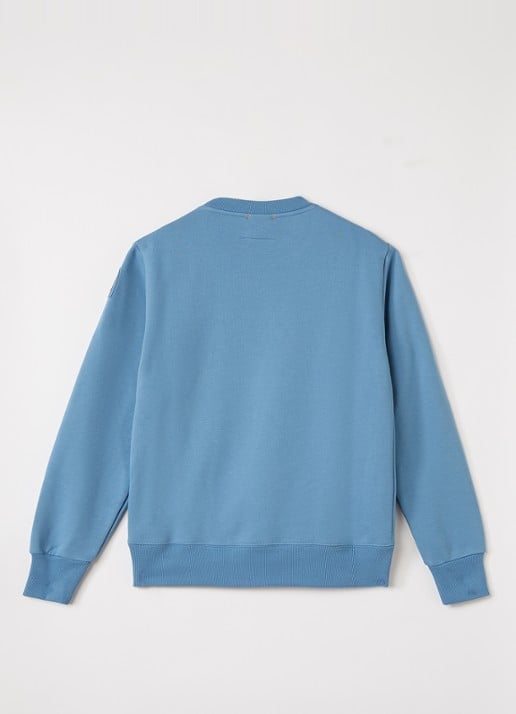 Parajumpers K2 sweater met ronde hals - voorkant 3 staalblauw