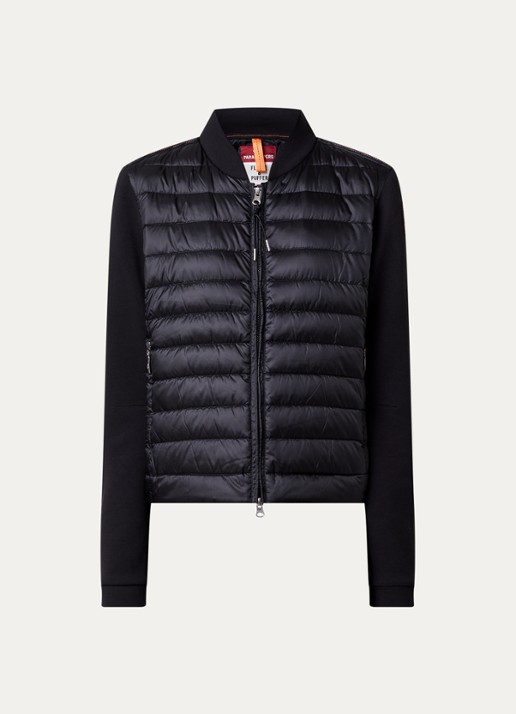 Parajumpers Kalysta jack met donsvulling en ritszakken - voorkant 2 zwart