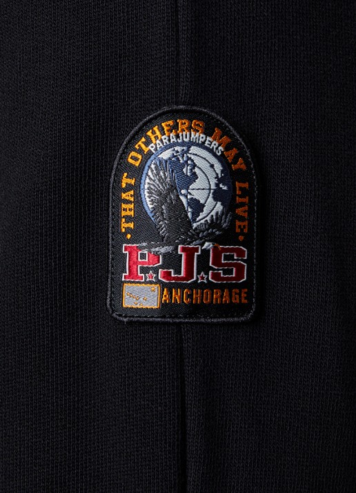 Parajumpers Keota sweater met ritszak en logo - detail 5 zwart