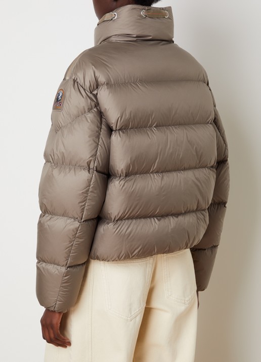 Parajumpers Killin pufferjack met donsvulling en logo - achterkant grijs
