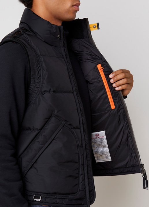 Parajumpers Kobuk bodywarmer met donsvulling - detail 4 zwart