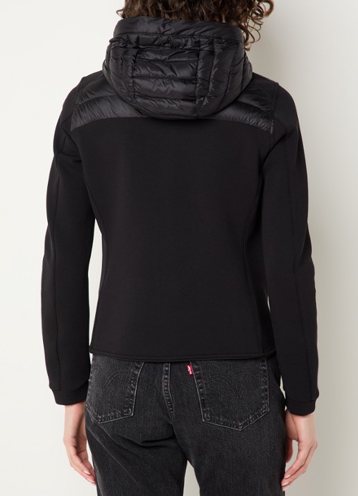 Parajumpers Kym gewatteerde jack met donsvulling en capuchon - achterkant zwart