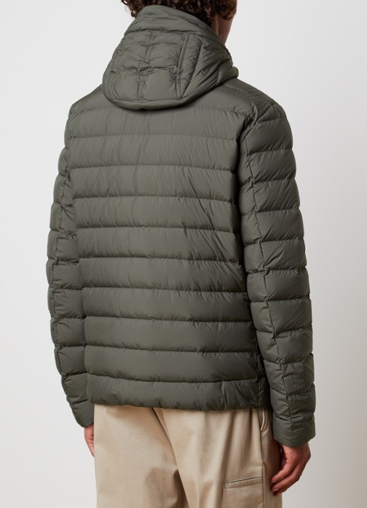 Parajumpers Last Minute gewatteerd jack met donsvulling en capuchon - achterkant 6 groen
