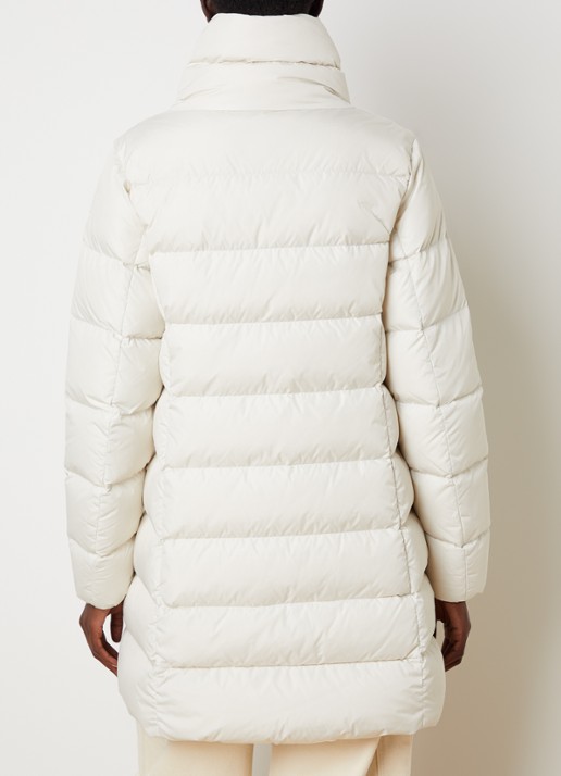 Parajumpers Malandra gewatteerde puffer jas met donsvulling en ritszakken - achterkant wit