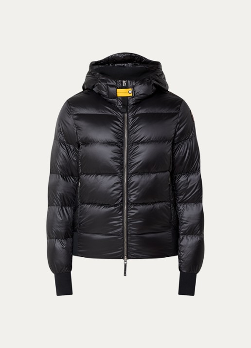 Parajumpers Mariah puffer jack met donsvulling  - voorkant zwart