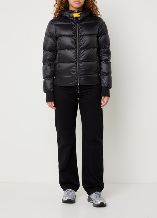 Parajumpers Mariah puffer jack met donsvulling  - voorkant 2 zwart